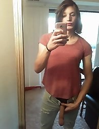 Shocking tranny whores are touching themselves