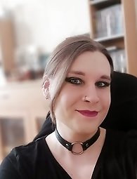 A whore in red body stocking gets tied up and used