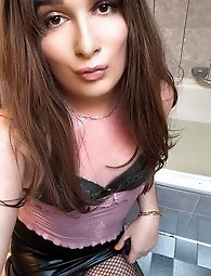 Girl sucking a BBC dildo getting fucked and facialized