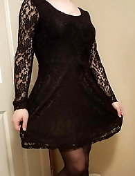 New black dress and corset