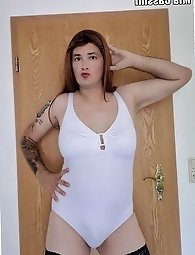 Trans girls most like you get to see her massive tool