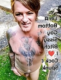 The man gets what he wants from a dirty shemale