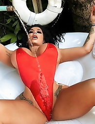 Bitch is revealing her boobs