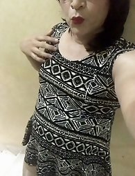 Attractive transgender woman EmmaNataly in seductive poses