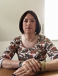 Sissy Cindy in provocative pose, labeled as a prostitute